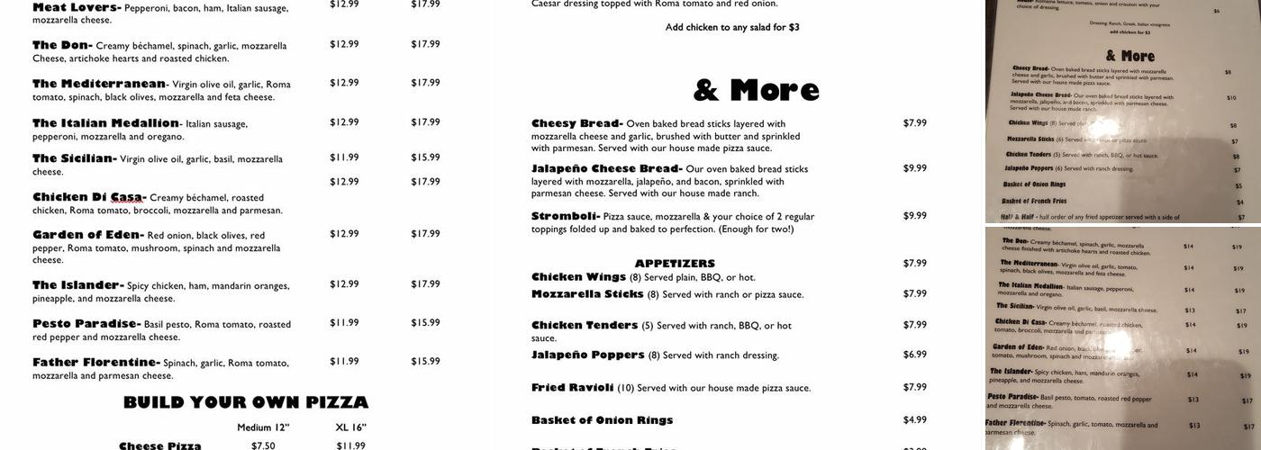 Little Lorraine's Bar Menu