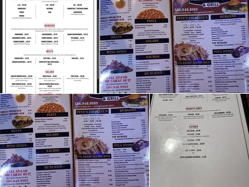 Pete's Cutting Board & Reuben Tavern Menu