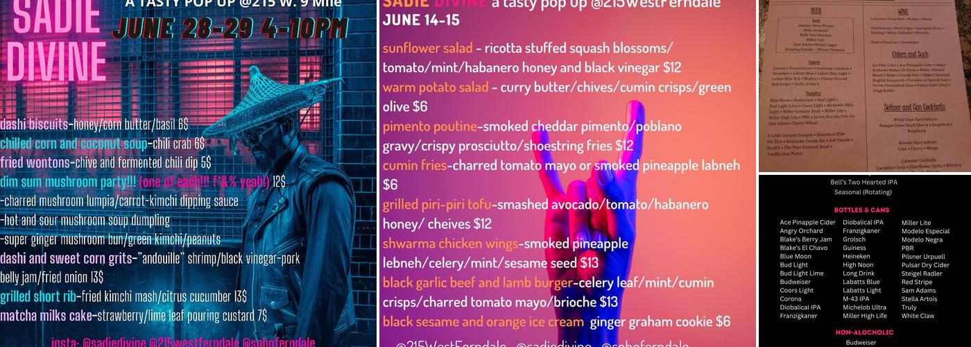 Soho Menu