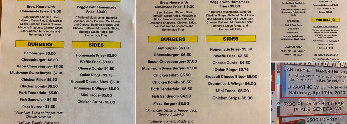 Rowdy's D & D Bar & Grill Menu
