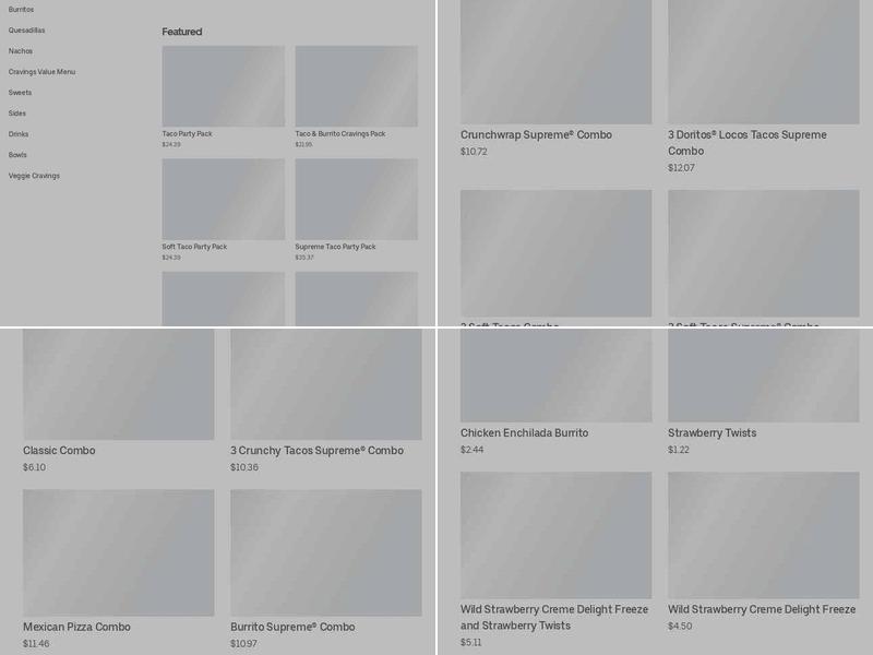 Taco Bell Menu