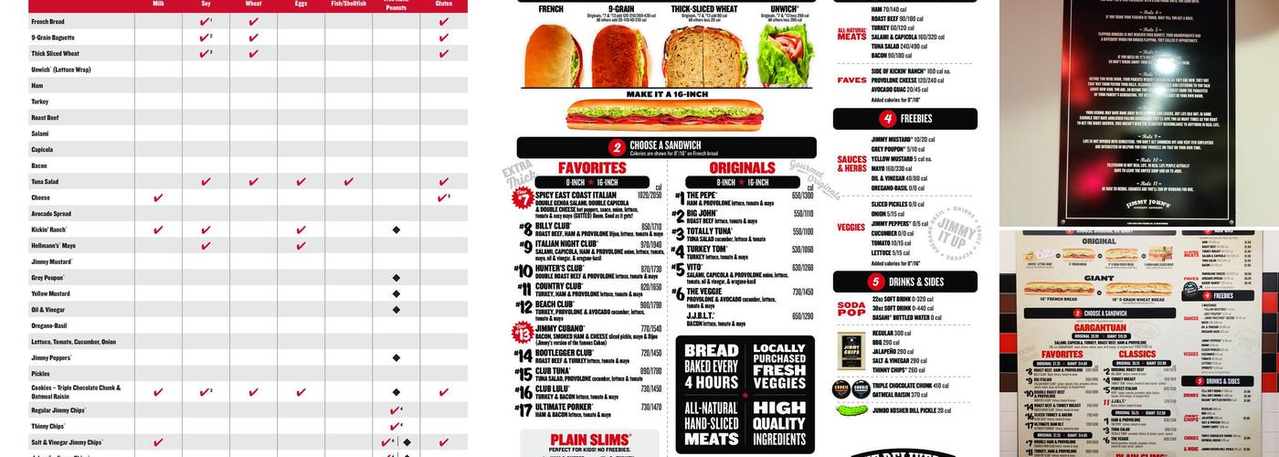 Jimmy John's Menu