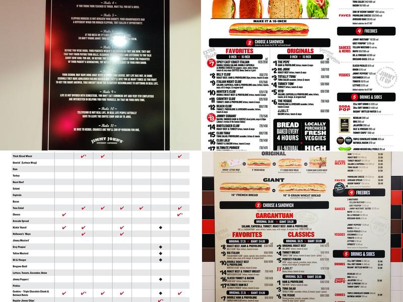 Jimmy John's Menu