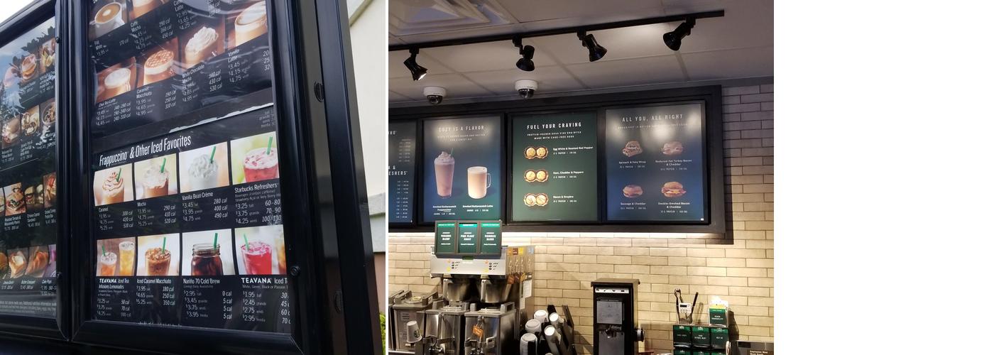 Starbucks Coffee Company Menu