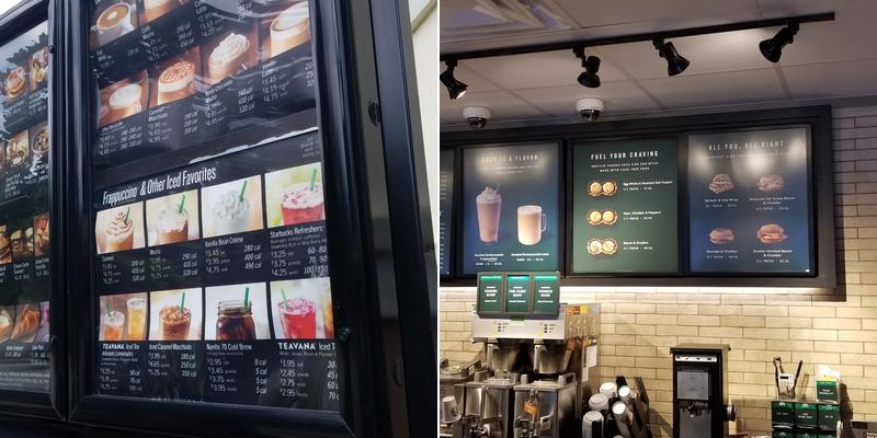 Starbucks Coffee Company Menu
