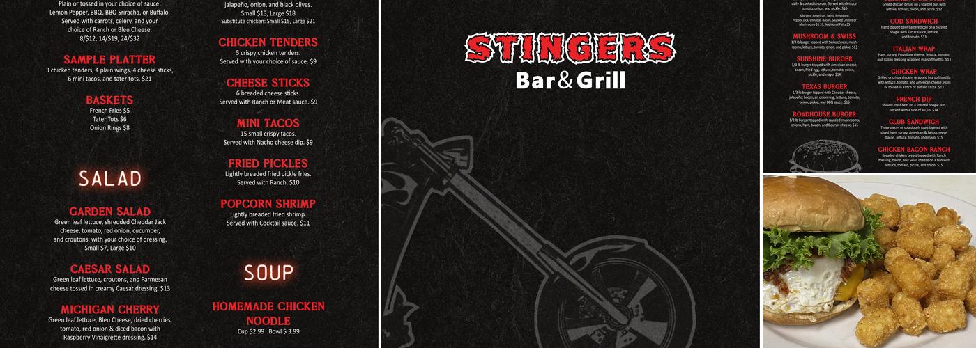 Stingers Menu