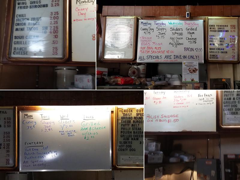 Wixom Bar Menu