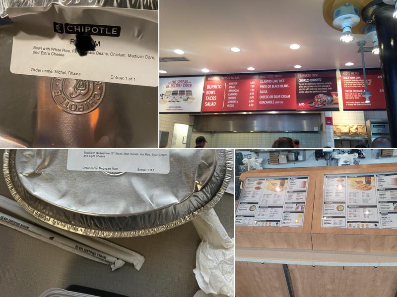 Chipotle Mexican Grill Menu