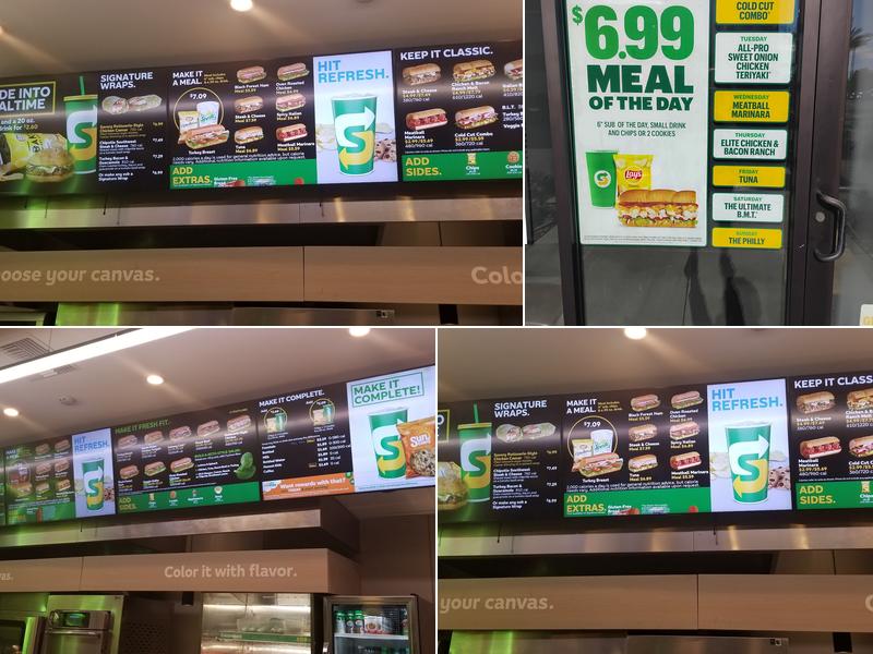 Subway Menu