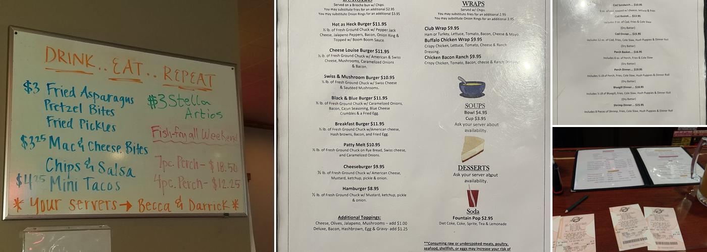 Hecks Bar Carrollton Menu