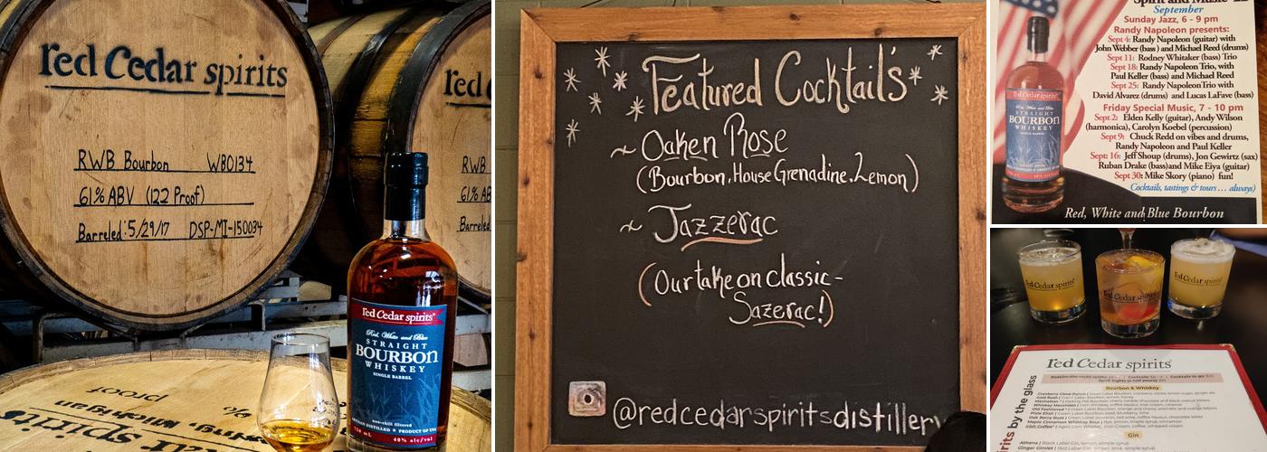 Red Cedar Spirits Menu