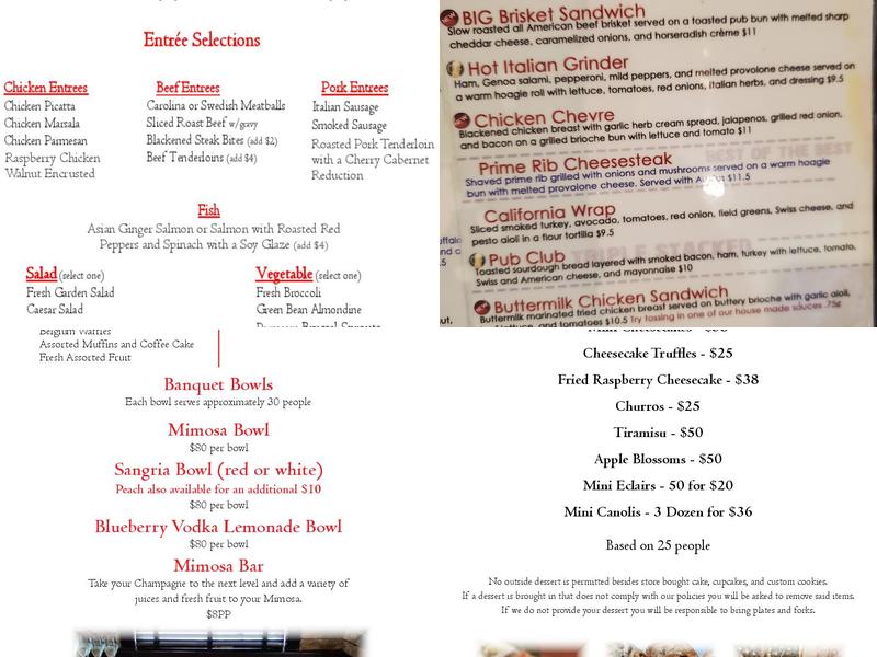 Hamlin Pub Menu