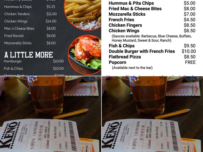 Rolf's Pub Menu
