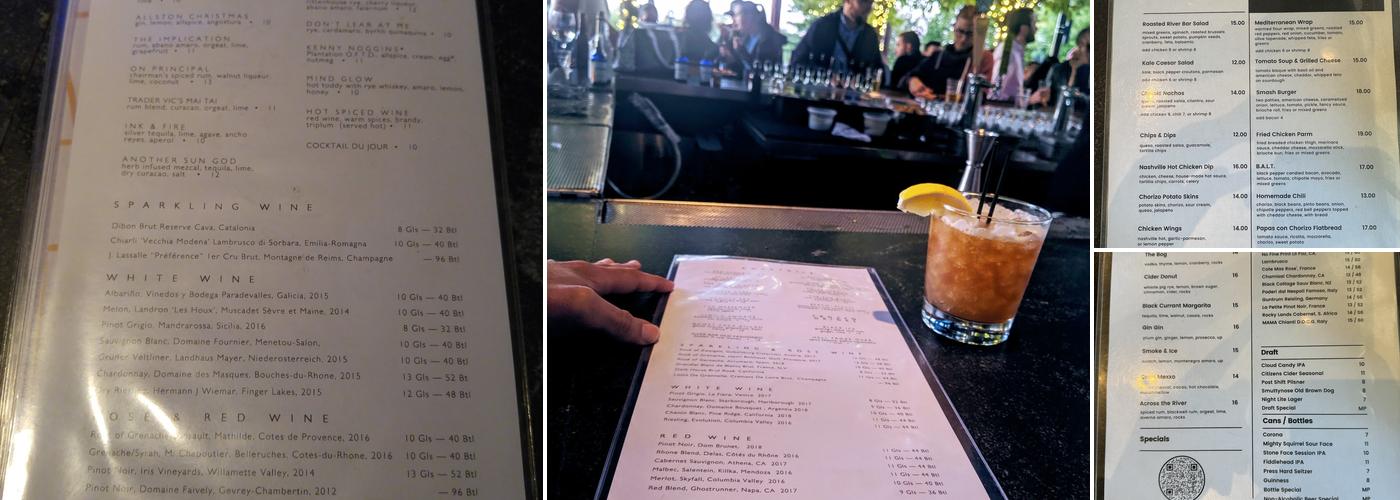 River Bar Menu
