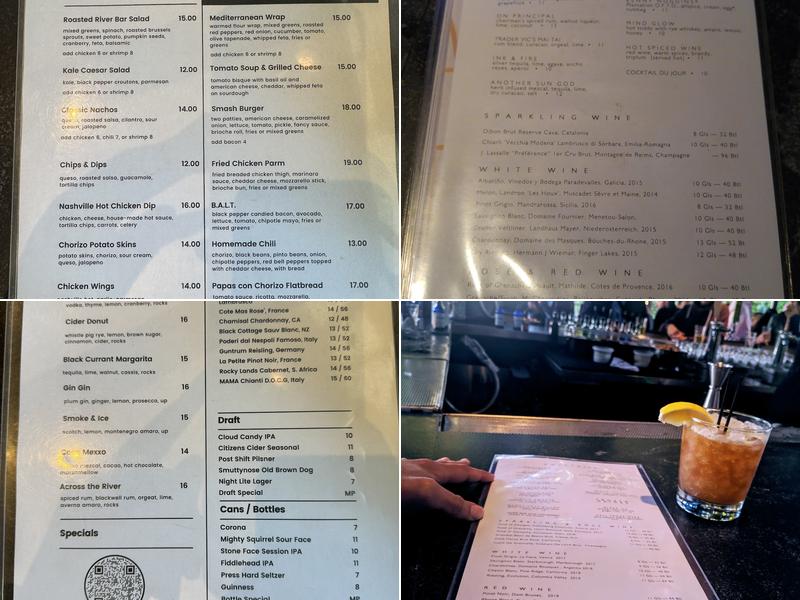 River Bar Menu