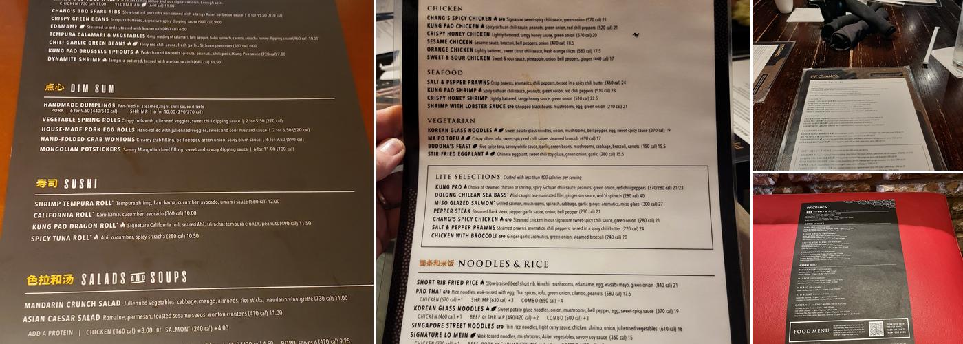 P.F. Chang's Menu