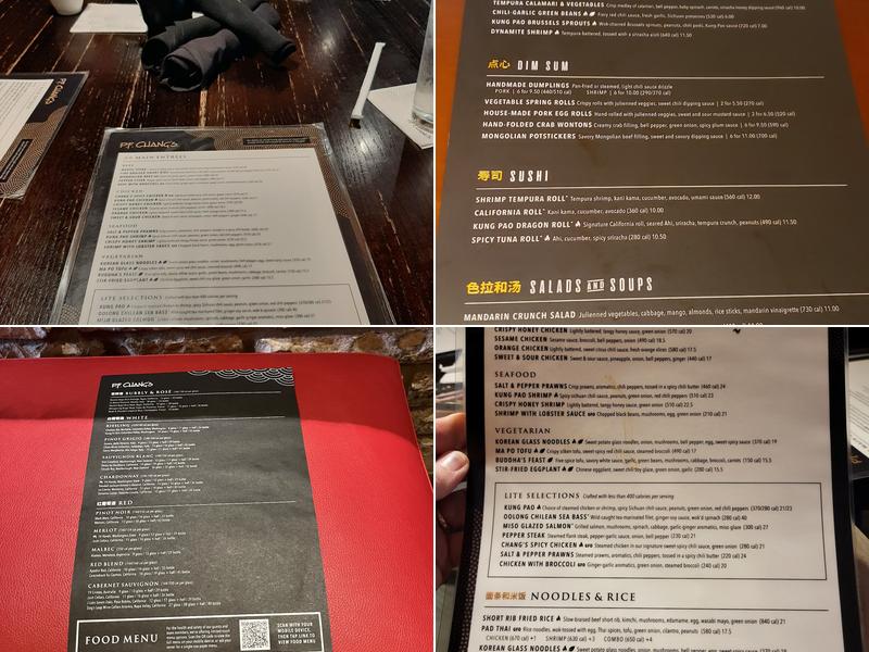 P.F. Chang's Menu