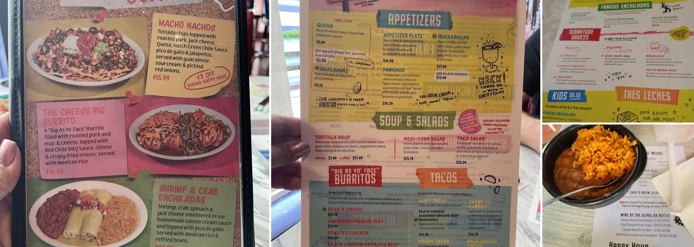 Chuy's Menu