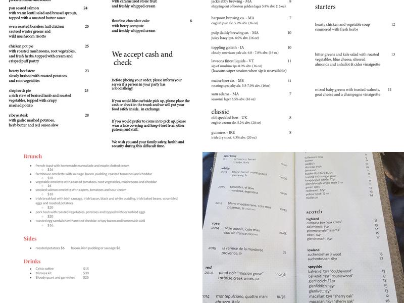 Matt Murphy’s Pub Menu