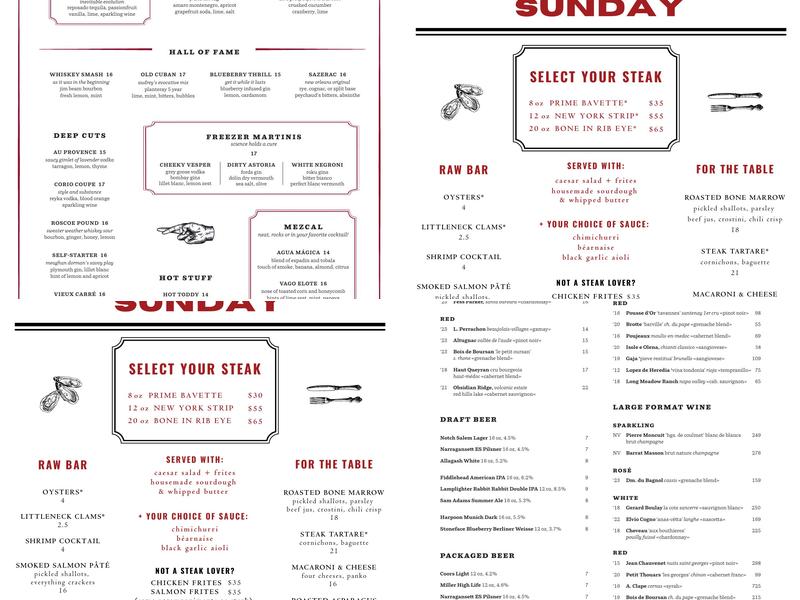 Eastern Standard Kitchen and Drinks Menu