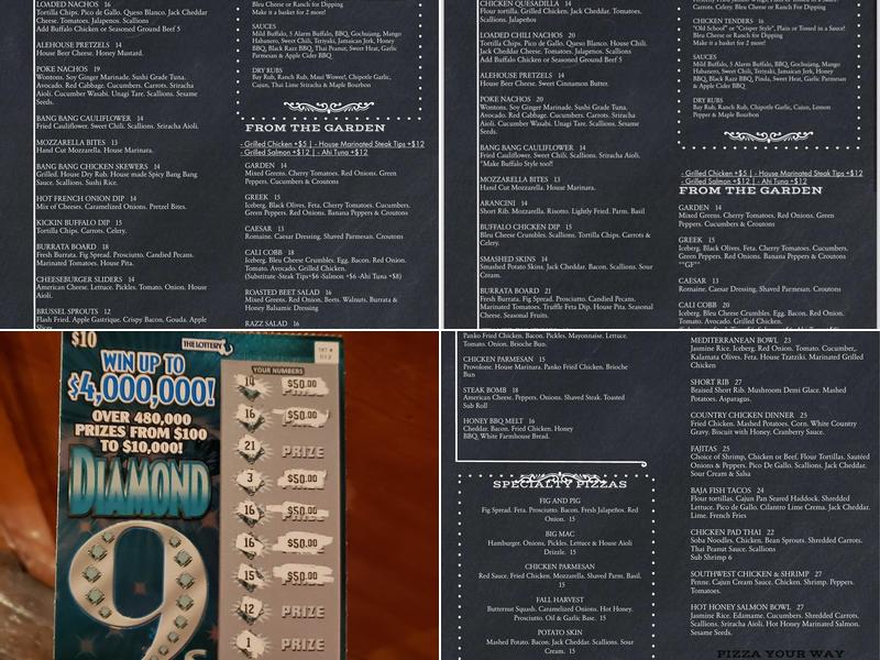 Black Raspberry Pub Menu