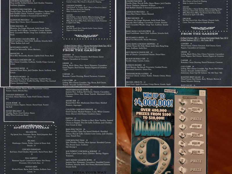 Black Raspberry Pub Menu