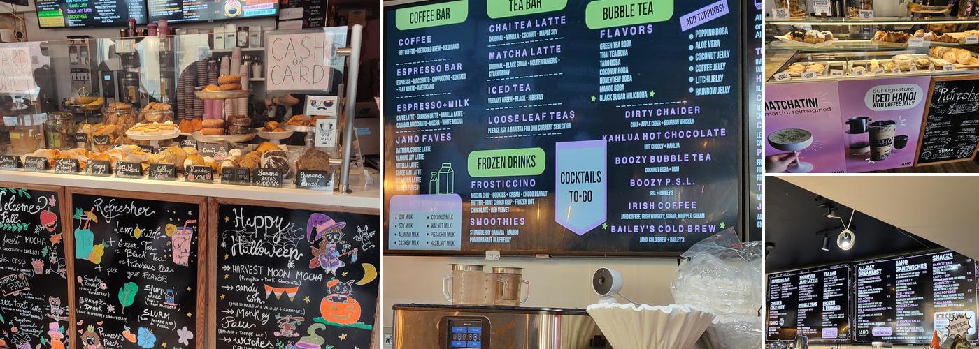 Jaho Coffee Roaster & Wine Bar Menu