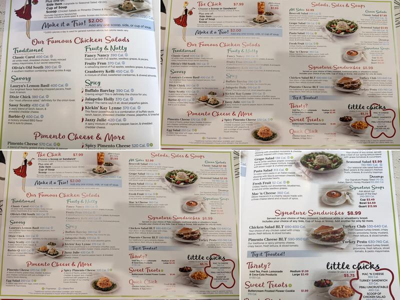 Chicken Salad Chick Menu