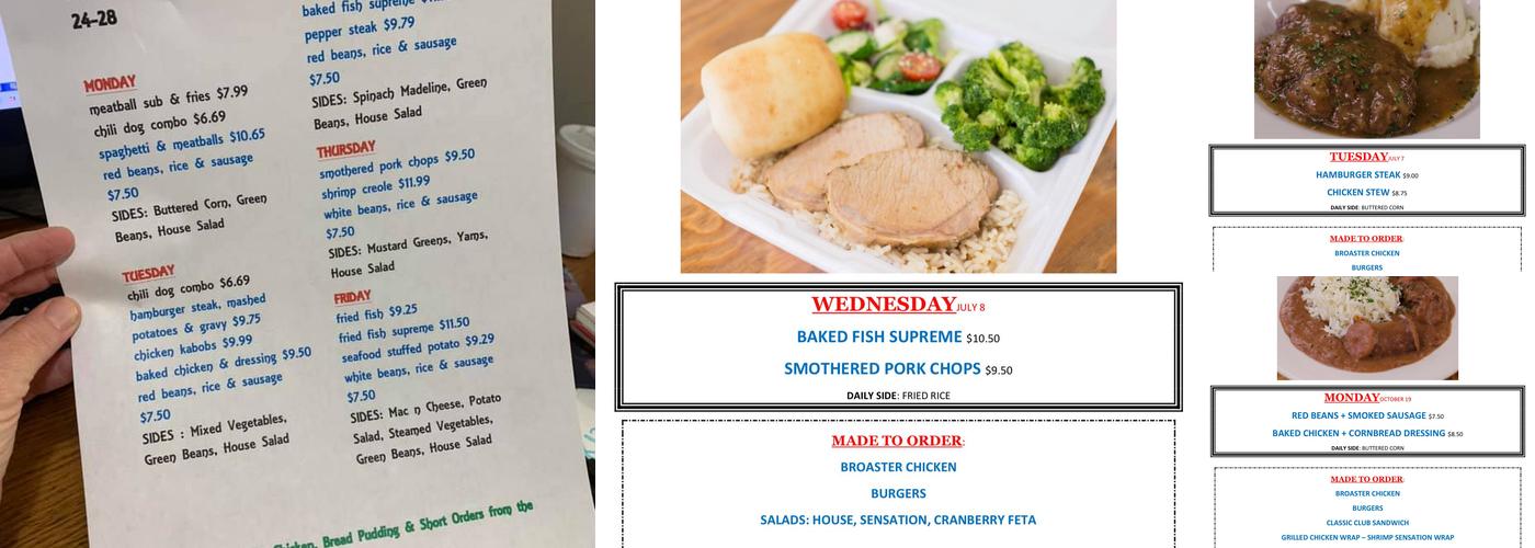 Hop-N-Shop Deli Menu