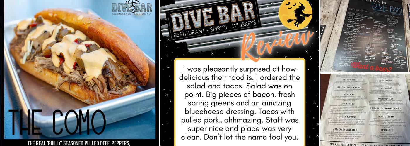 Dive Bar Menu