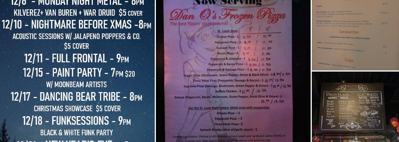 Red Fish Blue Fish Menu