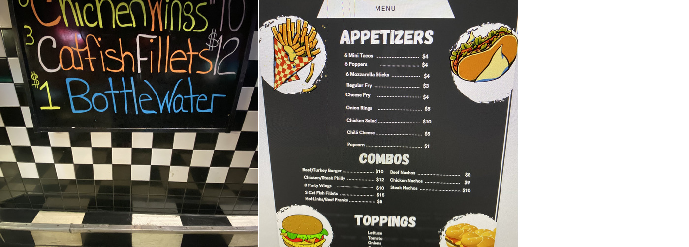 Classics Menu