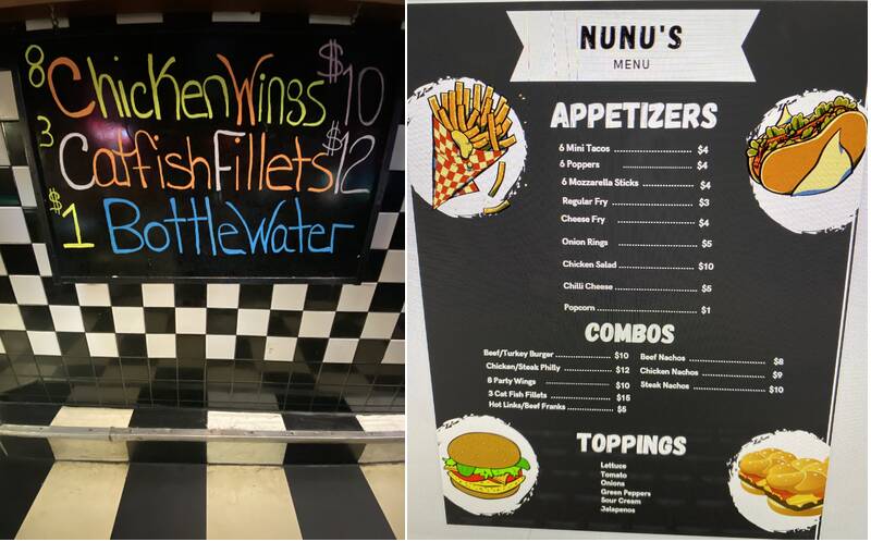 Classics Menu