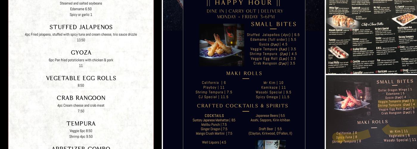 Wasabi Sushi Bar Menu