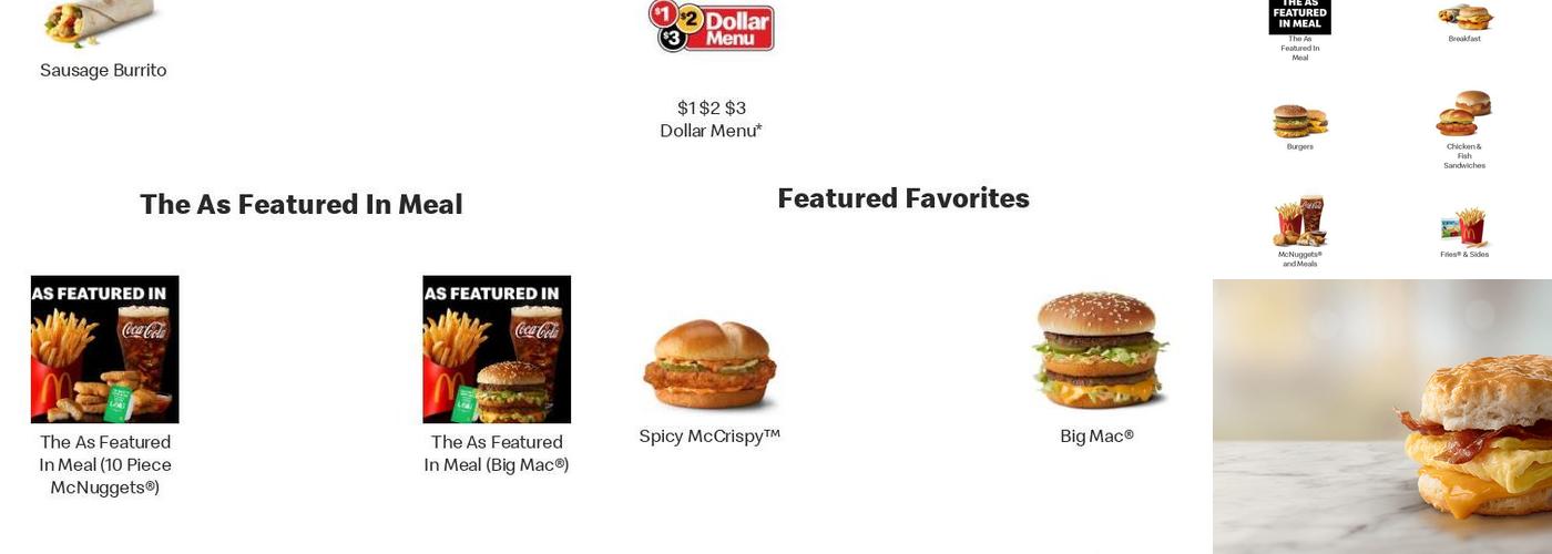 McDonald's Menu