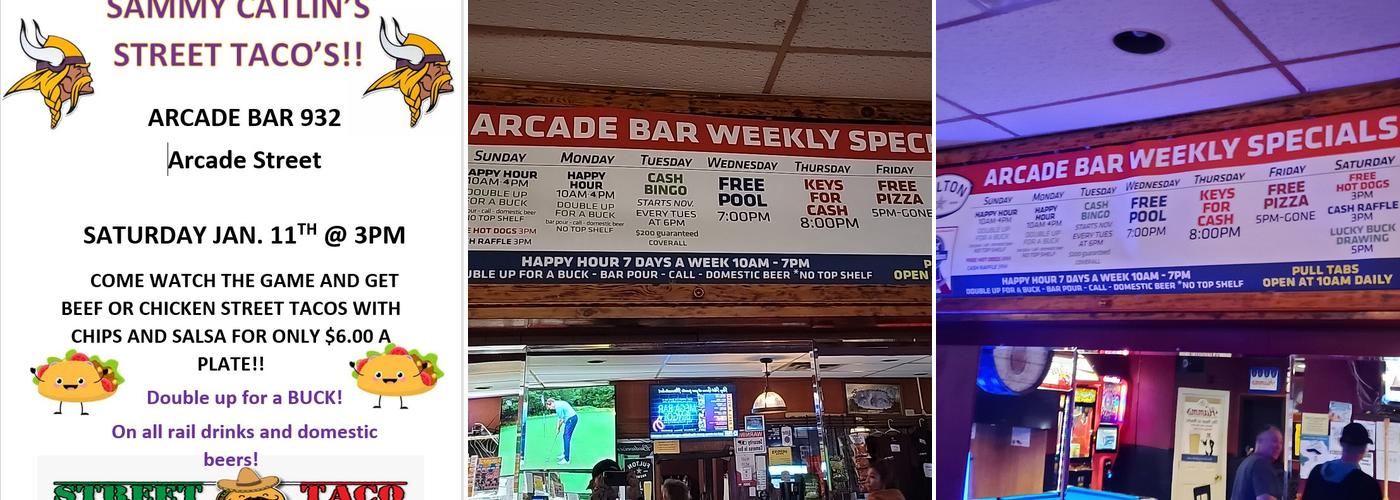 Arcade Bar Menu