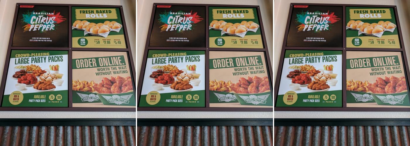 Wingstop Menu