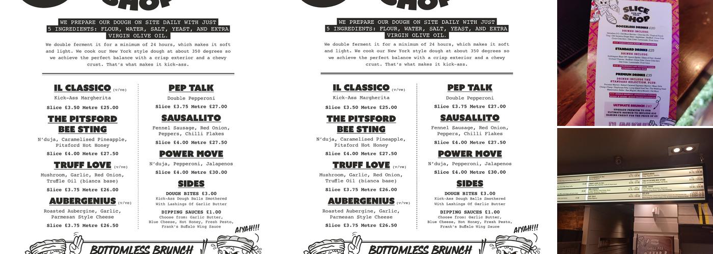 Playhouse Northampton Menu