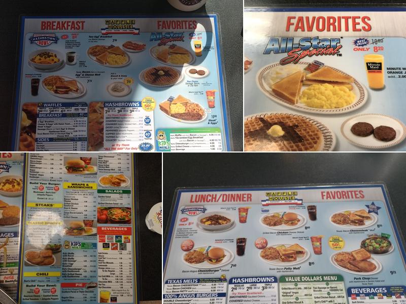 Waffle House Menu