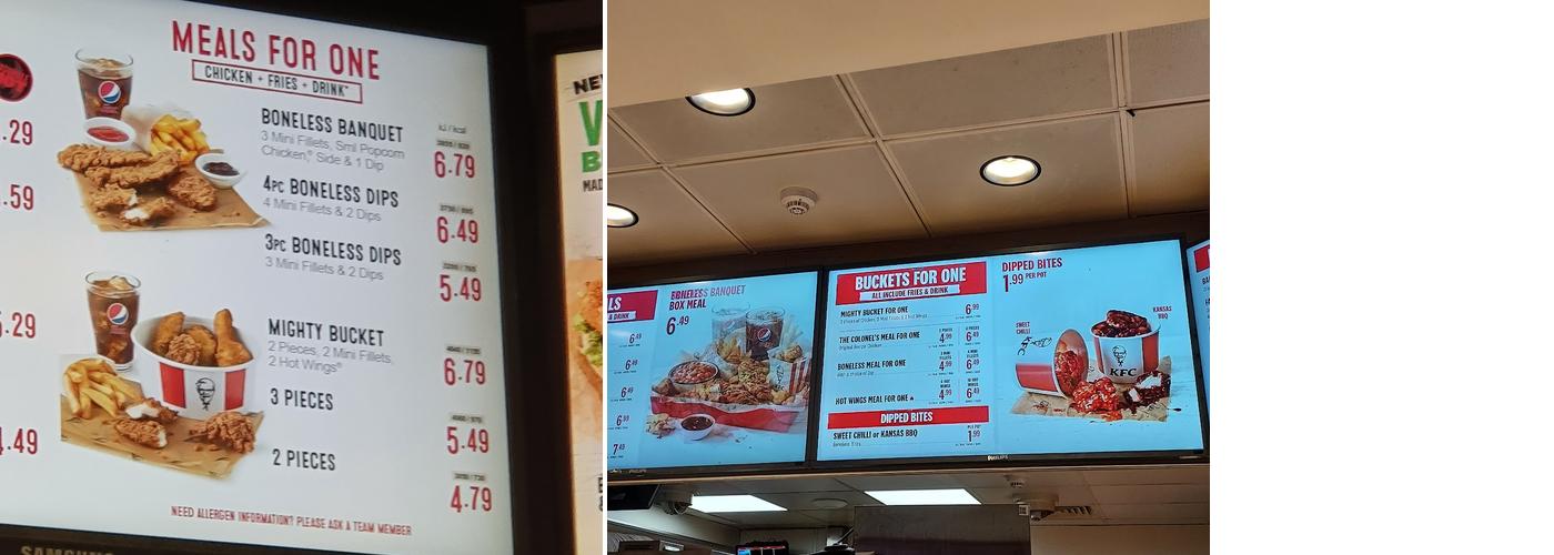 KFC Clapham - High Street Menu