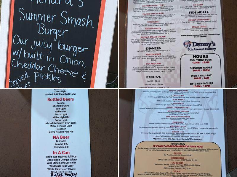 Frenchman's Pub-Richfield Menu