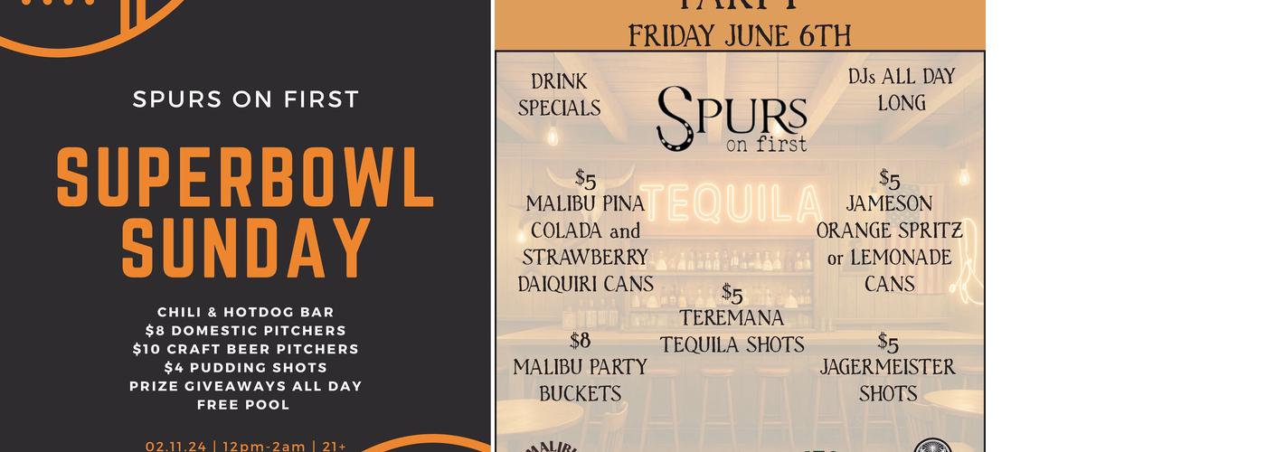 Spurs On First Menu