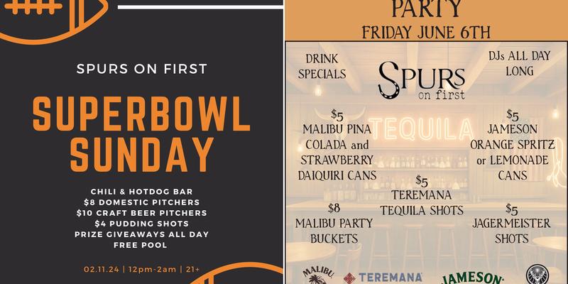 Spurs On First Menu