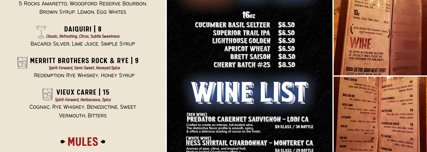 The Rathskeller Menu