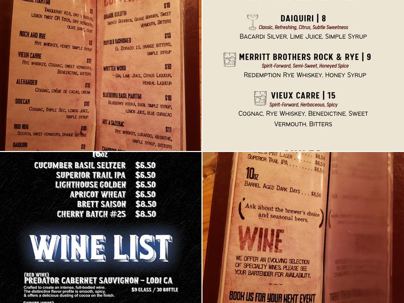 The Rathskeller Menu