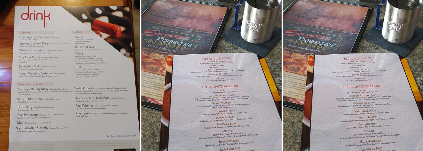 Five Four Lounge Menu