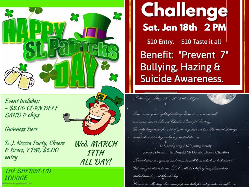 Sherwood Lounge Menu