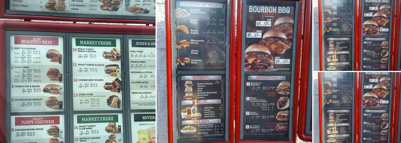 Arby's Menu