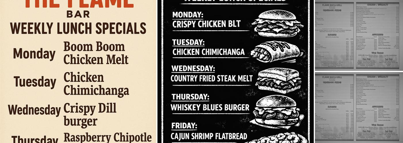 Flame Bar Menu