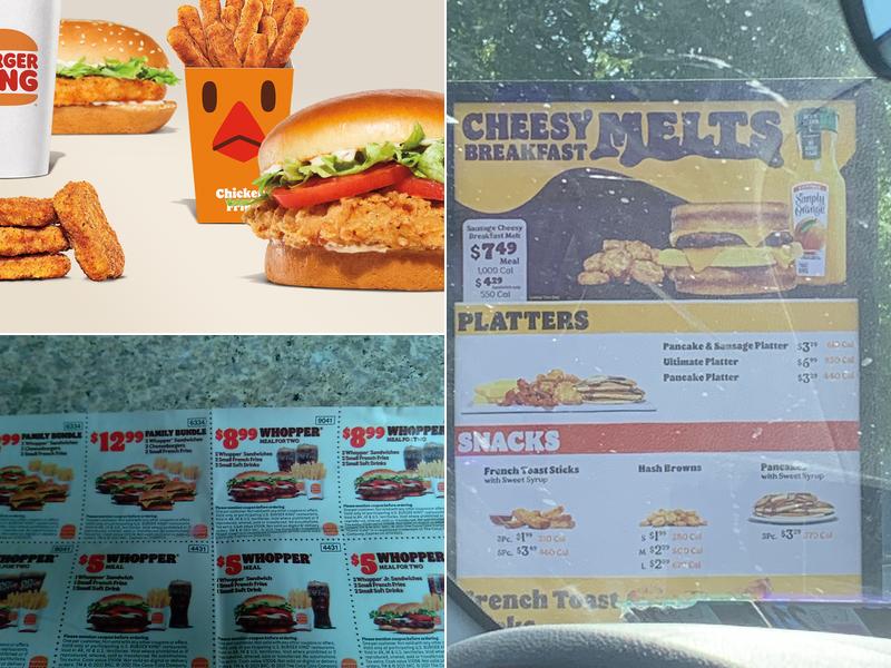 Burger King Menu